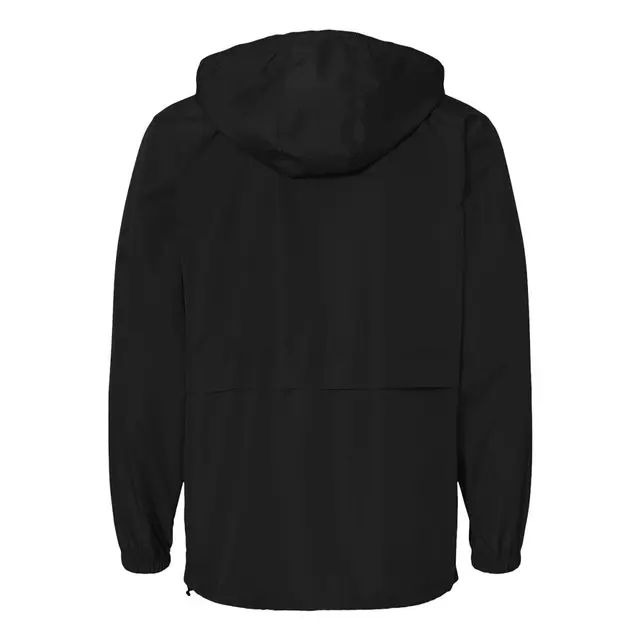 Customizable Champion Adult Full-Zip Anorak Jacket co125 Black Back