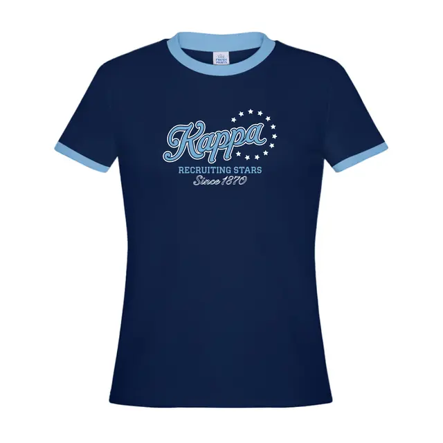 Kappa Kappa Gamma Curved Text Recruiting Stars Rush Shirt 2