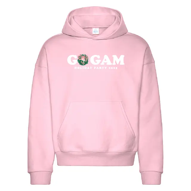 Alpha Gamma Delta Candy Cane Wreath Holiday Party Hoodie 2