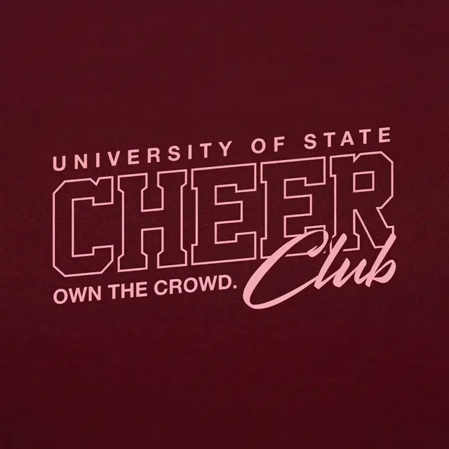 Cheer Club Block Lettering and Script PR Tank
