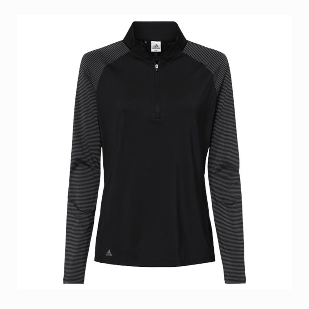 Adidas Women's Stripe Block Quarter-Zip Pullover | Fresh Prints