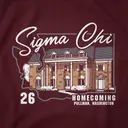 Sigma Chi House Illustration Homecoming Sweater