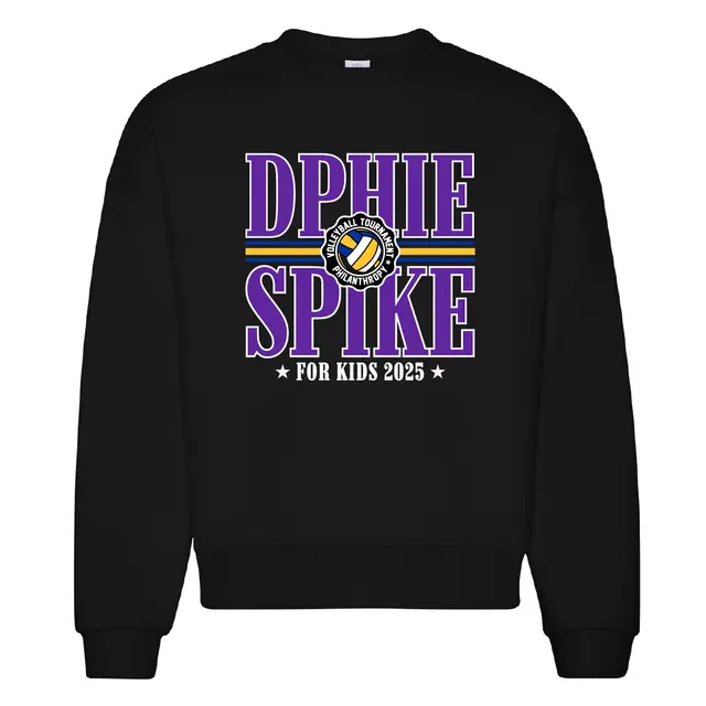 Delta Phi Epsilon Volleyball Text Philanthropy Crewneck 2