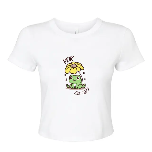 Phi Delta Kappa Cute Frog Flower PR Shirt 2