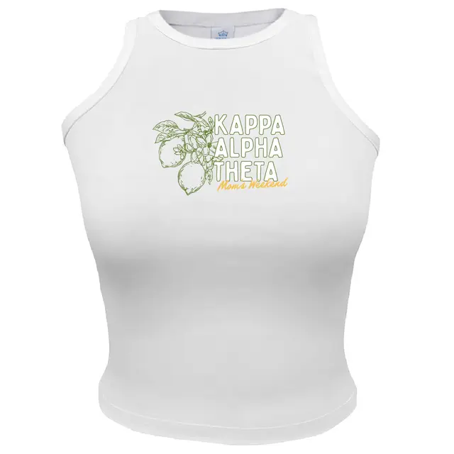 Kappa Alpha Theta Lemon Floral Parent's Weekend Tank 2