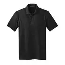 Port Authority Stretch Pique Polo Black Front