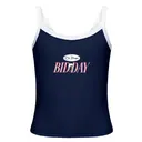 Chi Omega Pink Lettering with Flower Bid Day Tank 2