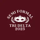 Delta Delta Delta Masquerade Mask Semi Formal Shirt