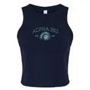 Nautilus Shell Drawing in Blue PR Tank Design for Alpha Sigma Alpha