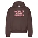 Society of Women Engineers Pink Block Letter PR Hoodie 2