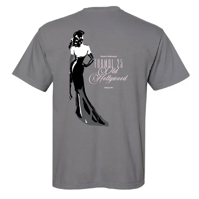 Pi Beta Phi Glam Silhouette Old Hollywood Formal Shirt 2