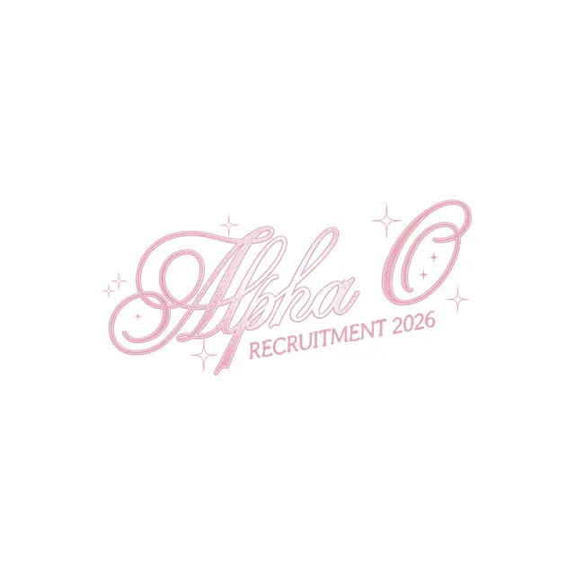 Alpha Omicron Pi Elegant Script Recruitment Shirt