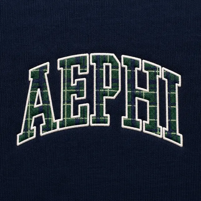 Alpha Epsilon Phi Plaid Block Lettering PR Sweater
