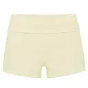 FP100 Lindsey Fold-over Lounge Shorts Cream Front