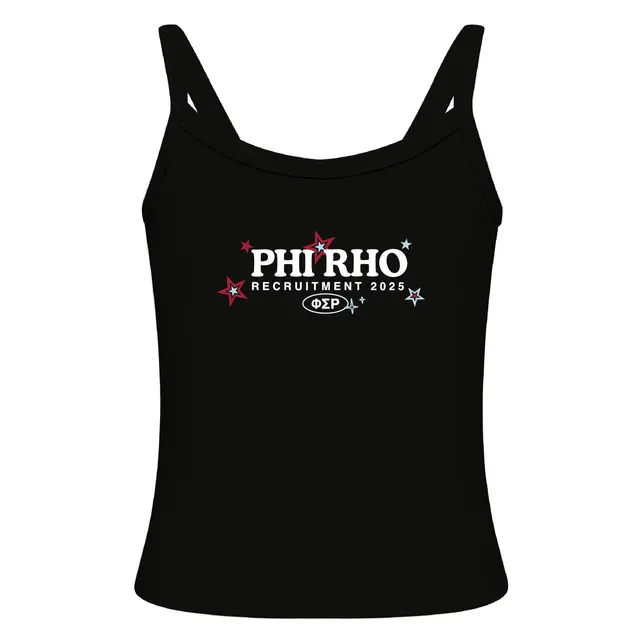 Phi Sigma Rho Stars and Bold Text Recruitment Tank 2