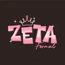 Zeta Tau Alpha Bold Block Lettering Crown Formal Shirt
