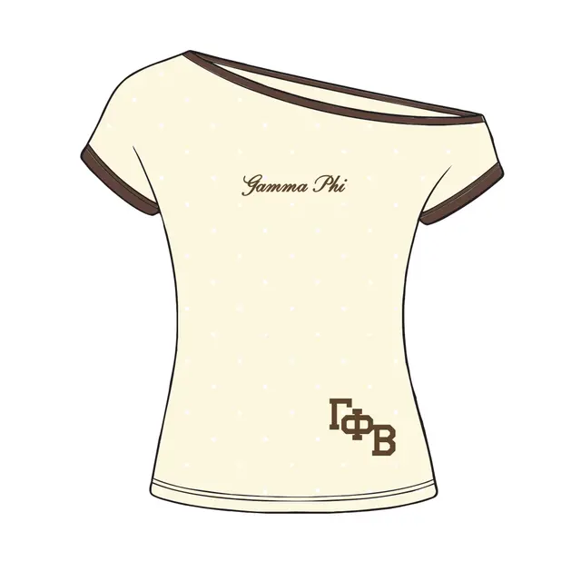 Gamma Phi Polka Dot Layout PR Shirt 2
