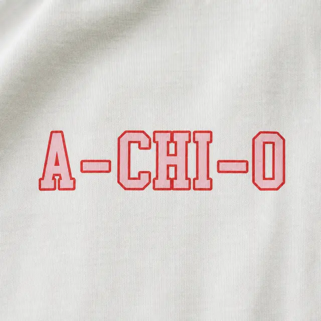 Alpha Chi Omega Bold Block Lettering PR Shorts