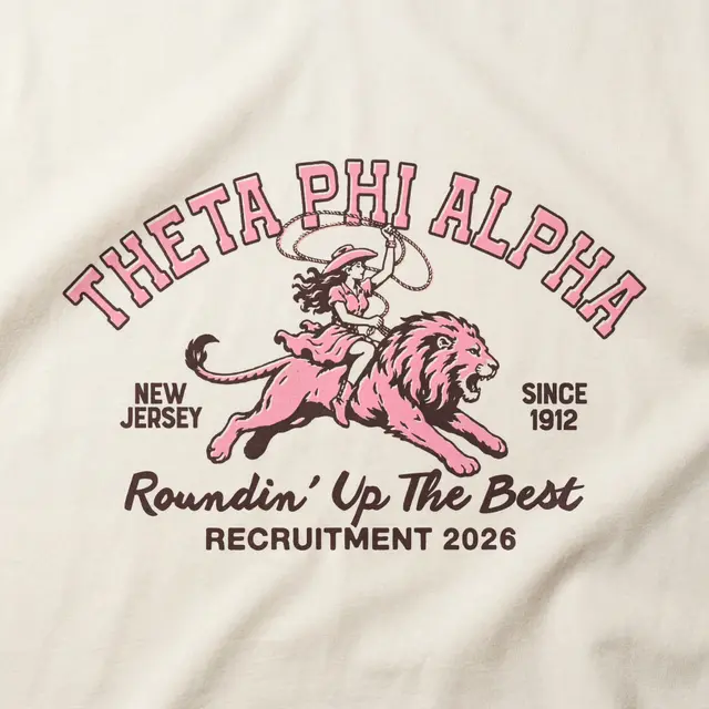 Theta Phi Alpha Rodeo Cowgirl Lion Rush Tank