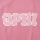 Gamma Phi Beta Fuzzy Block Lettering PR Sweater