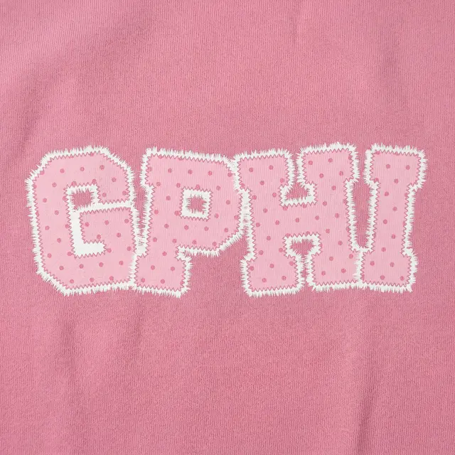 Gamma Phi Beta Fuzzy Block Lettering PR Sweater