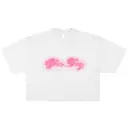 Gamma Phi Beta Pink Sparkling Script Halftone Date Party Shirt 2