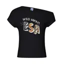 ESA Wild Animal Print Text PR Shirt 2