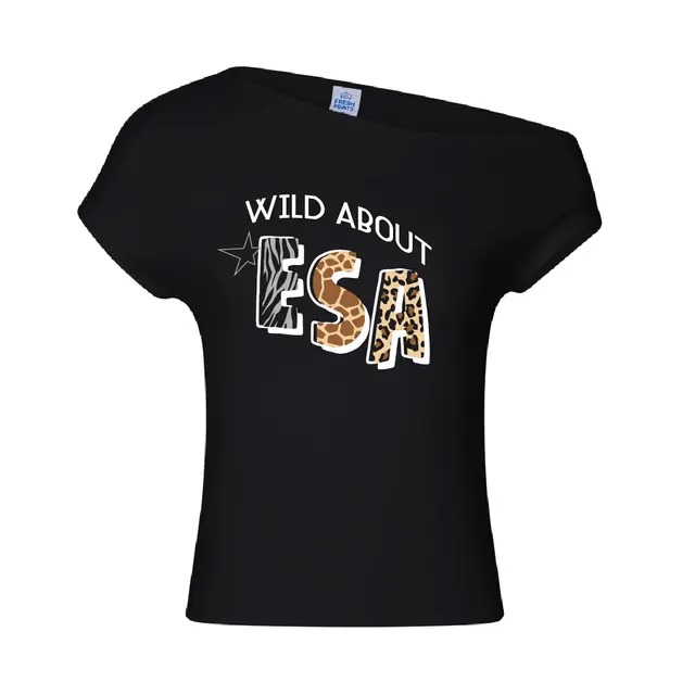 ESA Wild Animal Print Text PR Shirt 2