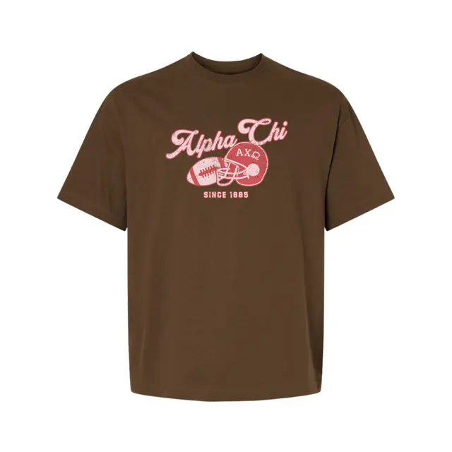 Alpha Chi Football Helmet Graphic PR Shirt 2