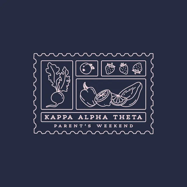 Kappa Alpha Theta Produce Patch Parent's Weekend Crewneck