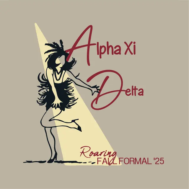 Alpha Xi Delta Roaring Flapper Fall Formal Hoodie