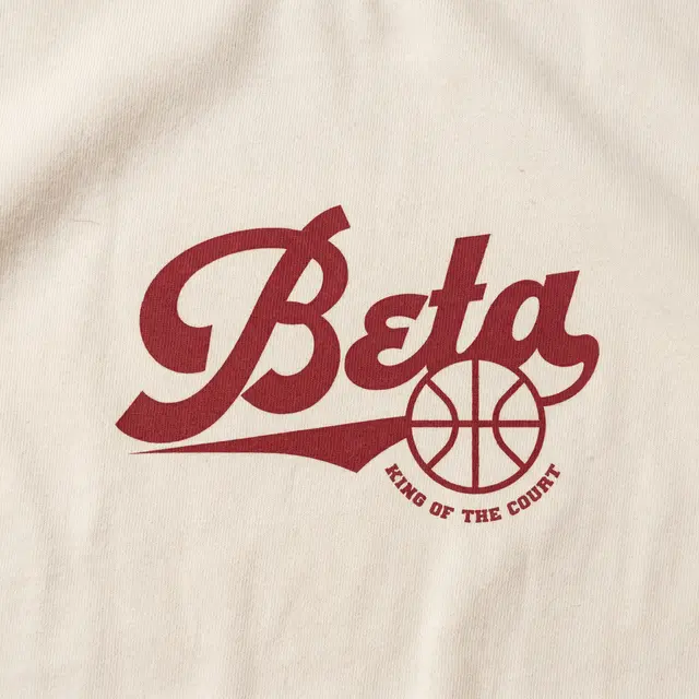 Beta Flowing Script Basketball Philanthropy Hoodie