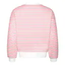Fresh Prints Chicago Graphic Heavyweight Crewneck Blush White Stripe Back