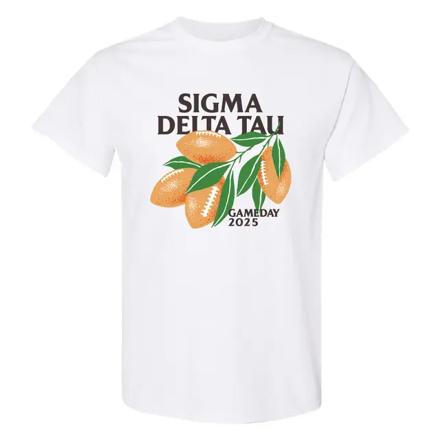 Sigma Delta Tau Football Leaf Game Day Shirt 2