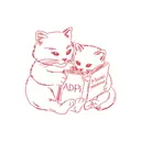 Alpha Delta Pi Cute Cats Reading Mom's Weekend Shirt