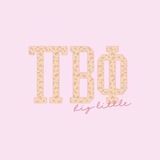 Pi Beta Phi Floral Pattern Big Little Reveal Shirt