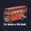 Tri Delta Iconic Red Bus PR Shirt