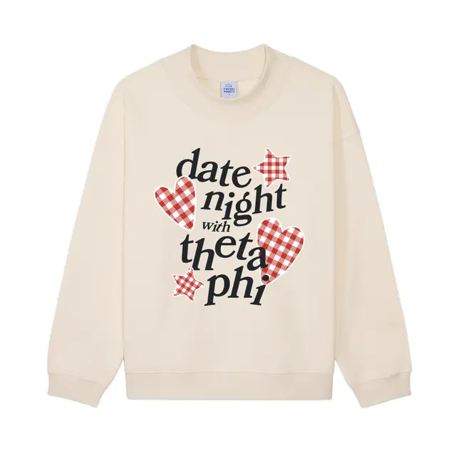 Theta Phi Alpha Gingham Hearts Date Party Sweater 2
