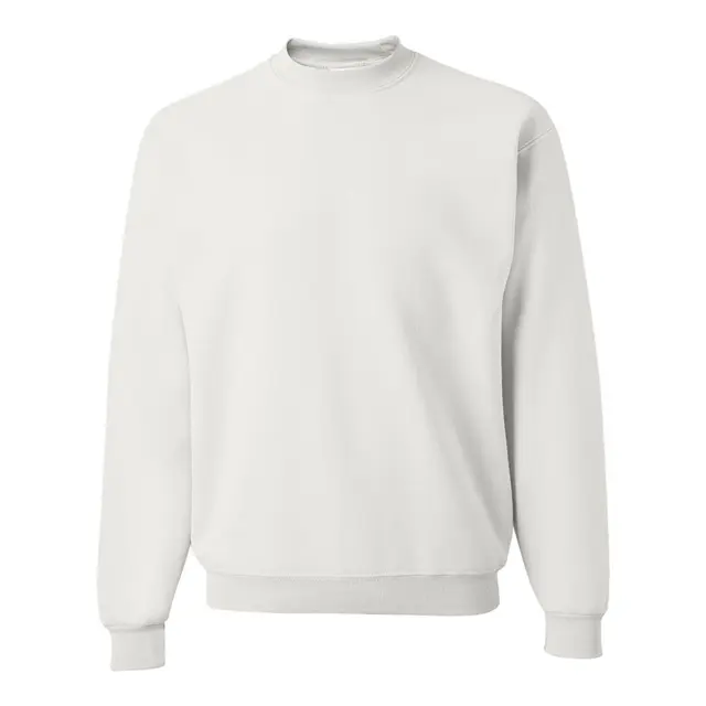 Jerzees Unisex NuBlend® Crewneck Sweatshirt White Front