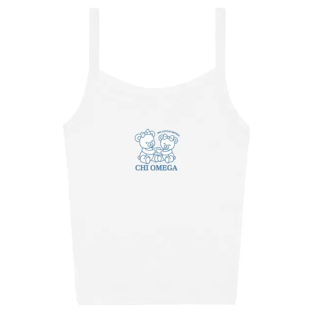 Chi Omega Cute Teddy Bears Big Little Reveal Tank 2