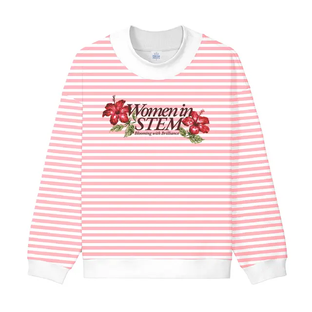 Women in STEM Floral Illustration PR Sweater 2