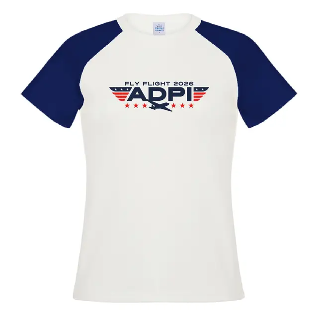 Alpha Delta Pi Winged Plane Stars Rush Shirt 2