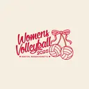 Womens Volleyball Ribbon Volleyballs PR Hoodie