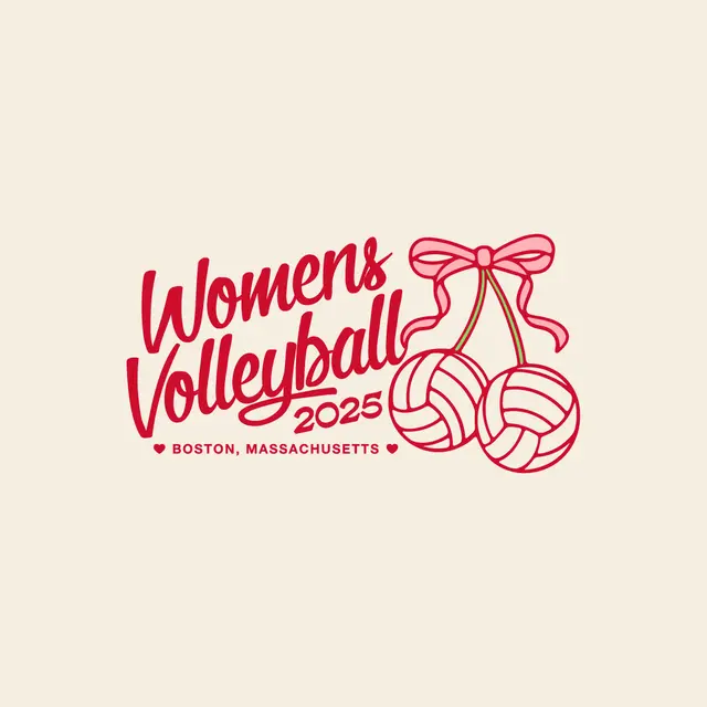 Womens Volleyball Ribbon Volleyballs PR Hoodie