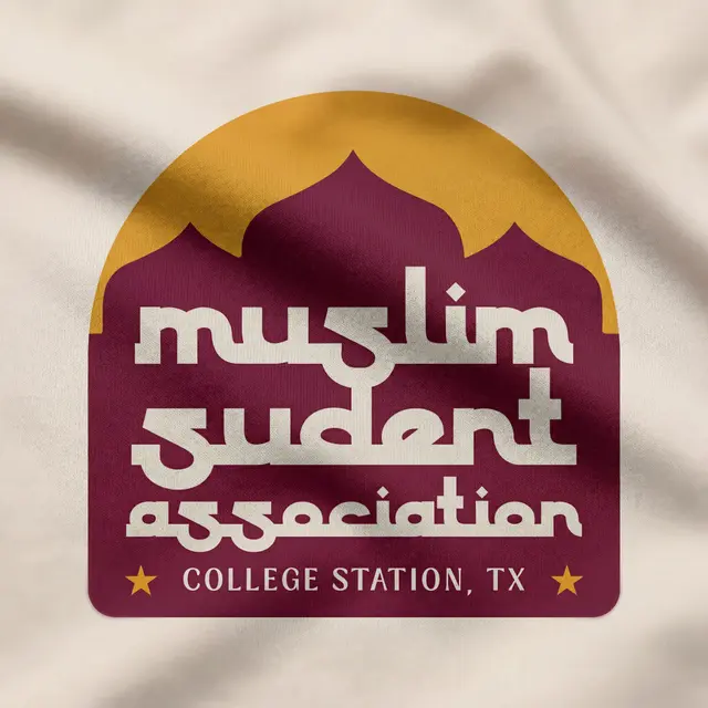 Muslim Student Association Curved Lettering PR Sweater