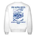 Phi Alpha Delta Campus Map Spring Recruitment Crewneck 2