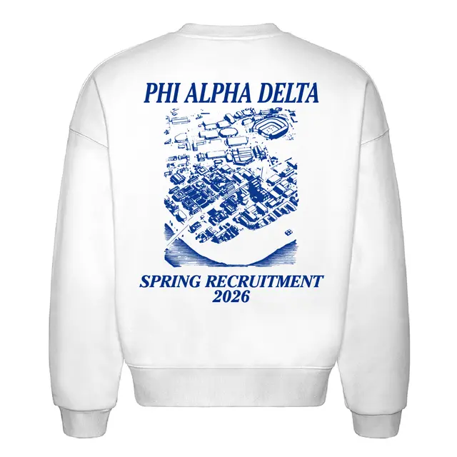 Phi Alpha Delta Campus Map Spring Recruitment Crewneck 2