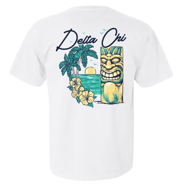 Delta Chi Tropical Tiki Scene PR Shirt 2