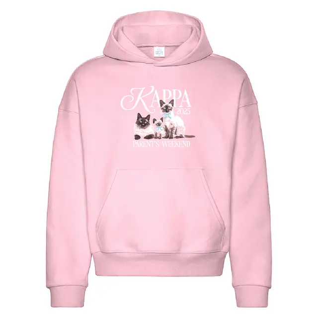 Kappa Kappa Gamma Siamese Cats Parent's Weekend Hoodie 2