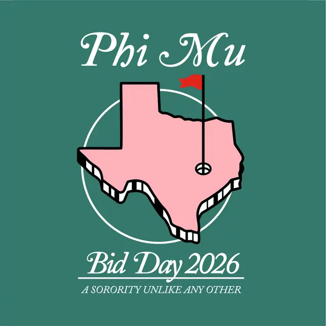 Phi Mu Texas State Graphic Bid Rush Tank